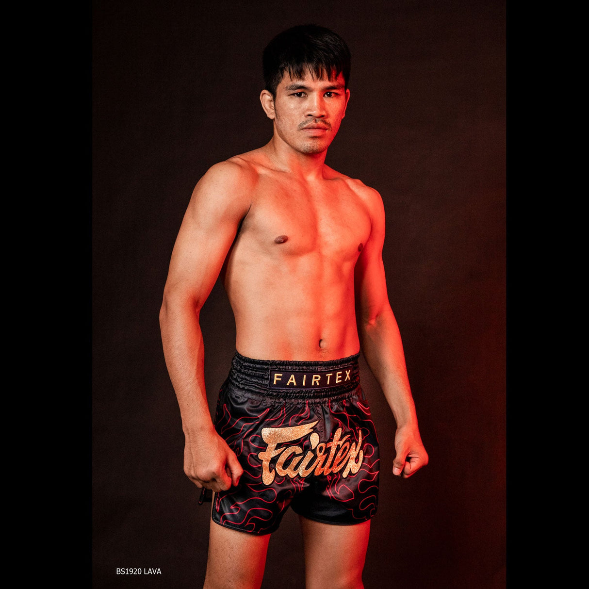 Fairtex BS1920 Lava Muay Thai Shorts Black