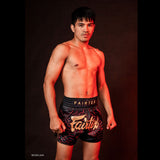 Fairtex BS1920 Lava Muay Thai Shorts Black