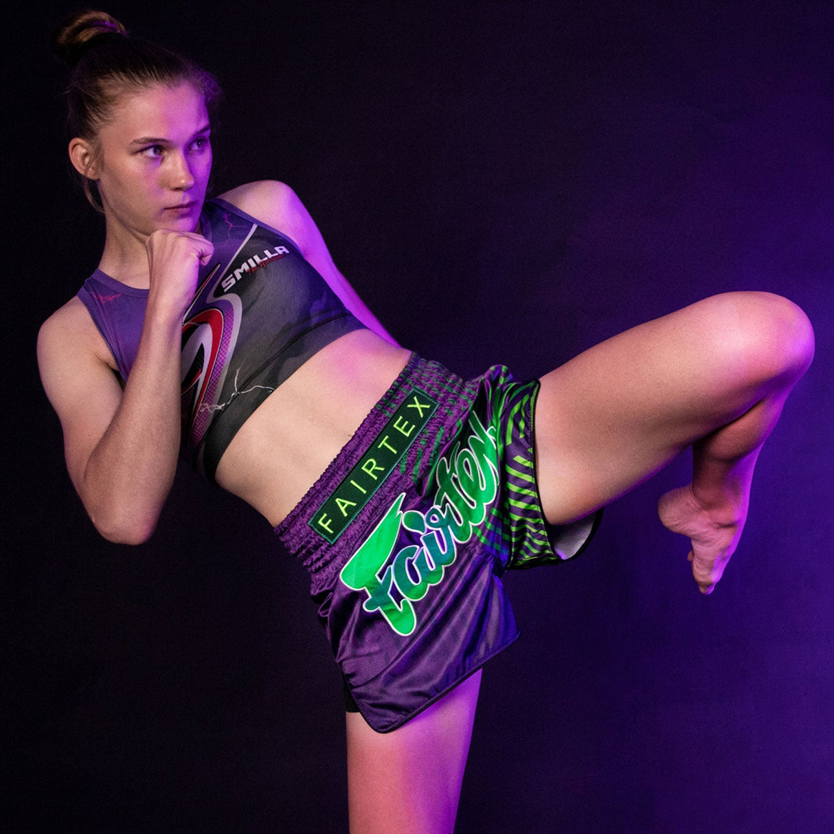 Fairtex BS1922 Racer Purple Muay Thai Shorts