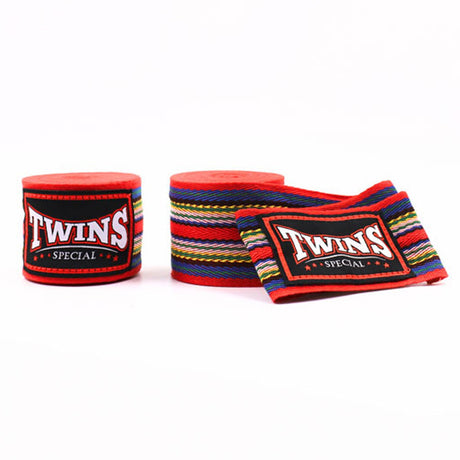 Twins Special CH2 Premium Cotton Hand Wraps Red