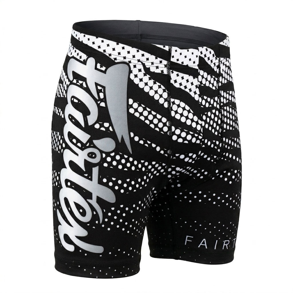 Fairtex CP10 Mens Vale Tudo Shorts Black/White