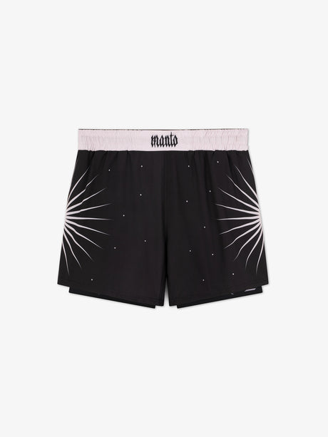 Manto Amor Fati Fight Shorts Black, front view