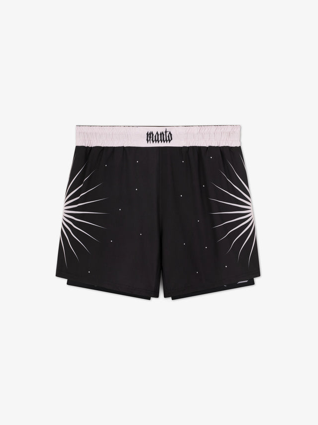 Manto Amor Fati Fight Shorts Black, front view