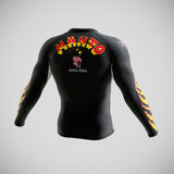 Manto Lutador de manga longa guarda precipitada preta