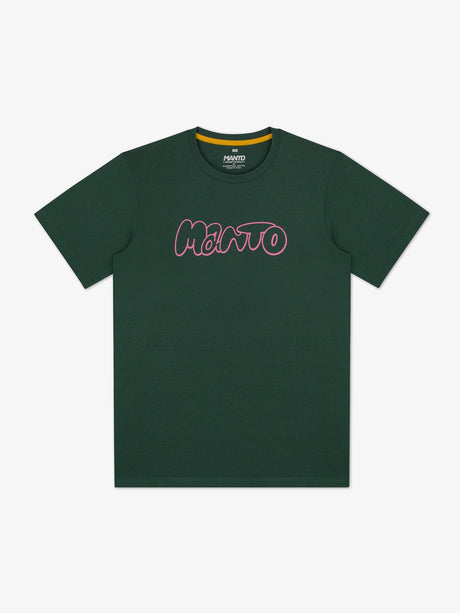 Manto Bubble T-Shirt Pine Green, front view