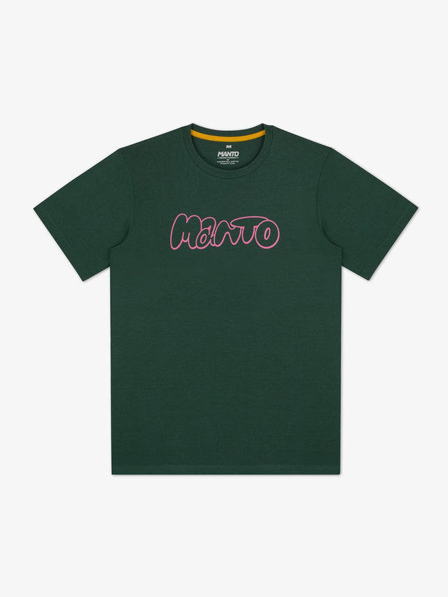 Manto Bubble T-Shirt Pine Green, front view
