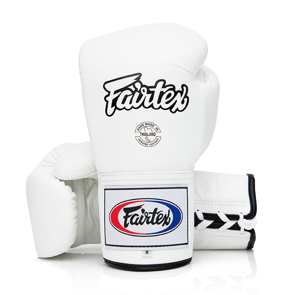 Fairtex BGL6 Lace-Up Competition Boxing Gloves White