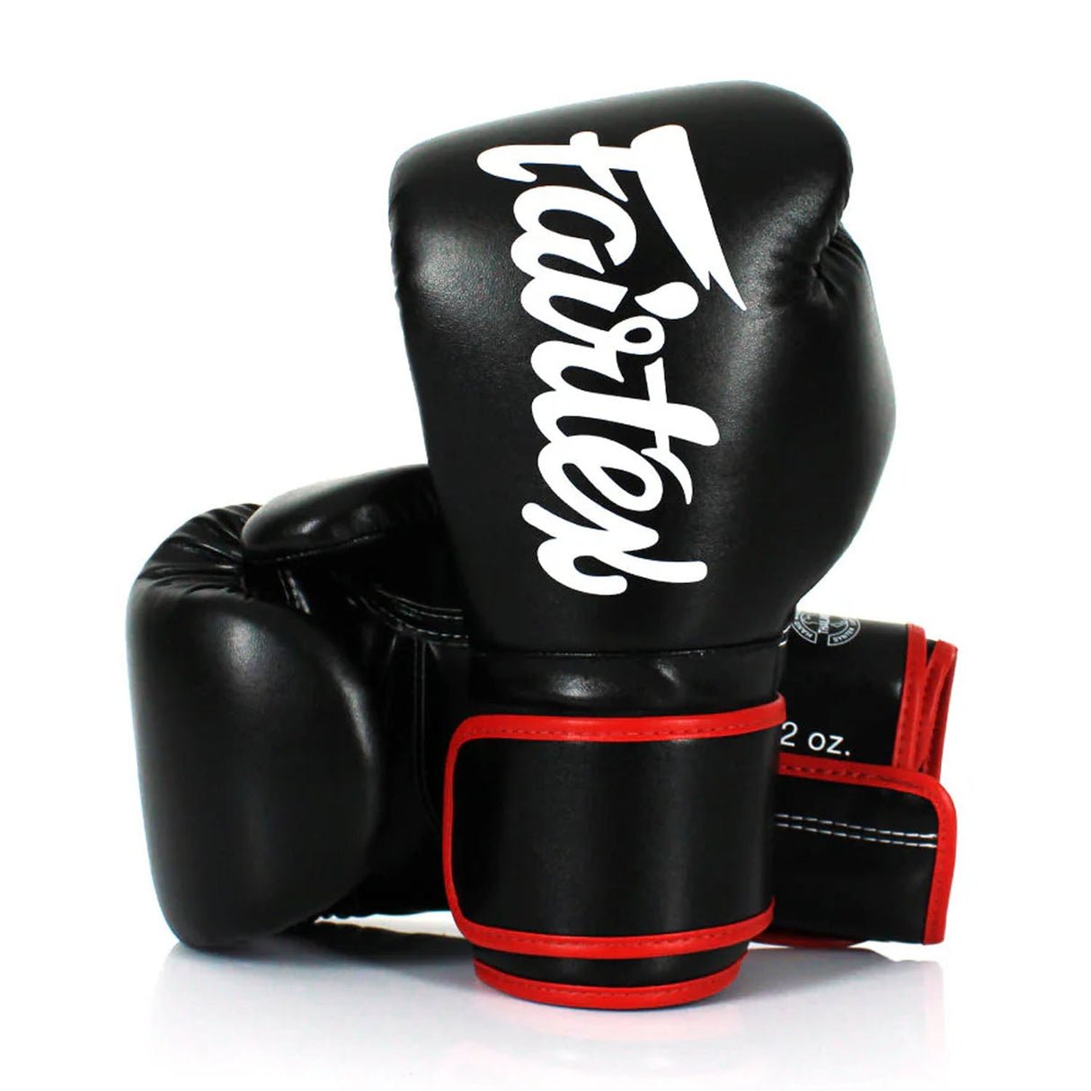 Fairtex BGV14 Microfibre Boxing Gloves Black (Red Trim)