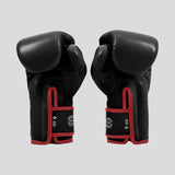 Fairtex BGV14 Microfibre Boxing Gloves Black (Red Trim)