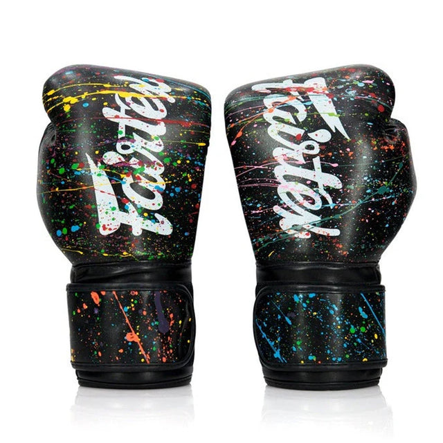 Fairtex BGV14PT Painter Microfibre Boxing Gloves Black