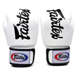 Fairtex BGV19 Deluxe Tight-Fit Boxing Gloves White