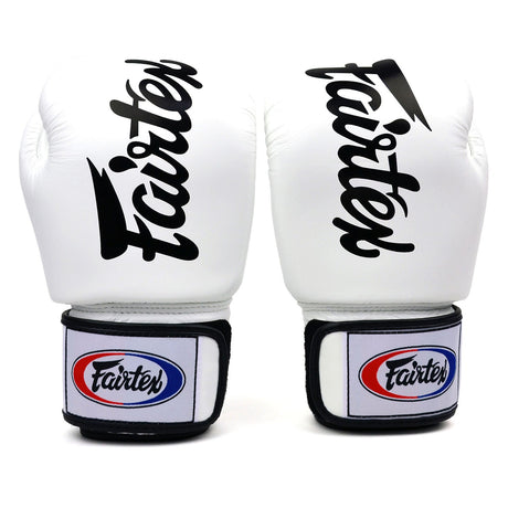 Fairtex BGV19 Deluxe Tight-Fit Boxing Gloves White