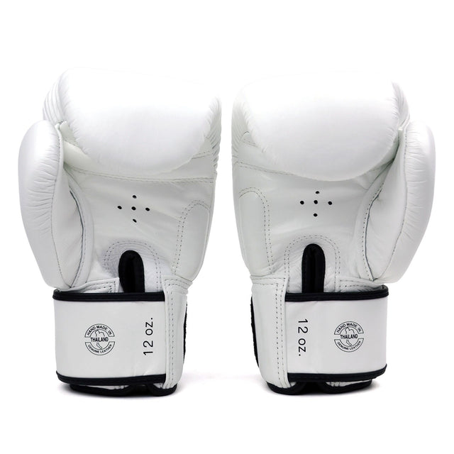 Fairtex BGV19 Deluxe Tight-Fit Boxing Gloves White
