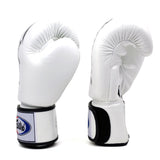 Fairtex BGV19 Deluxe Tight-Fit Boxing Gloves White