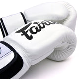 Fairtex BGV19 Deluxe Tight-Fit Boxing Gloves White