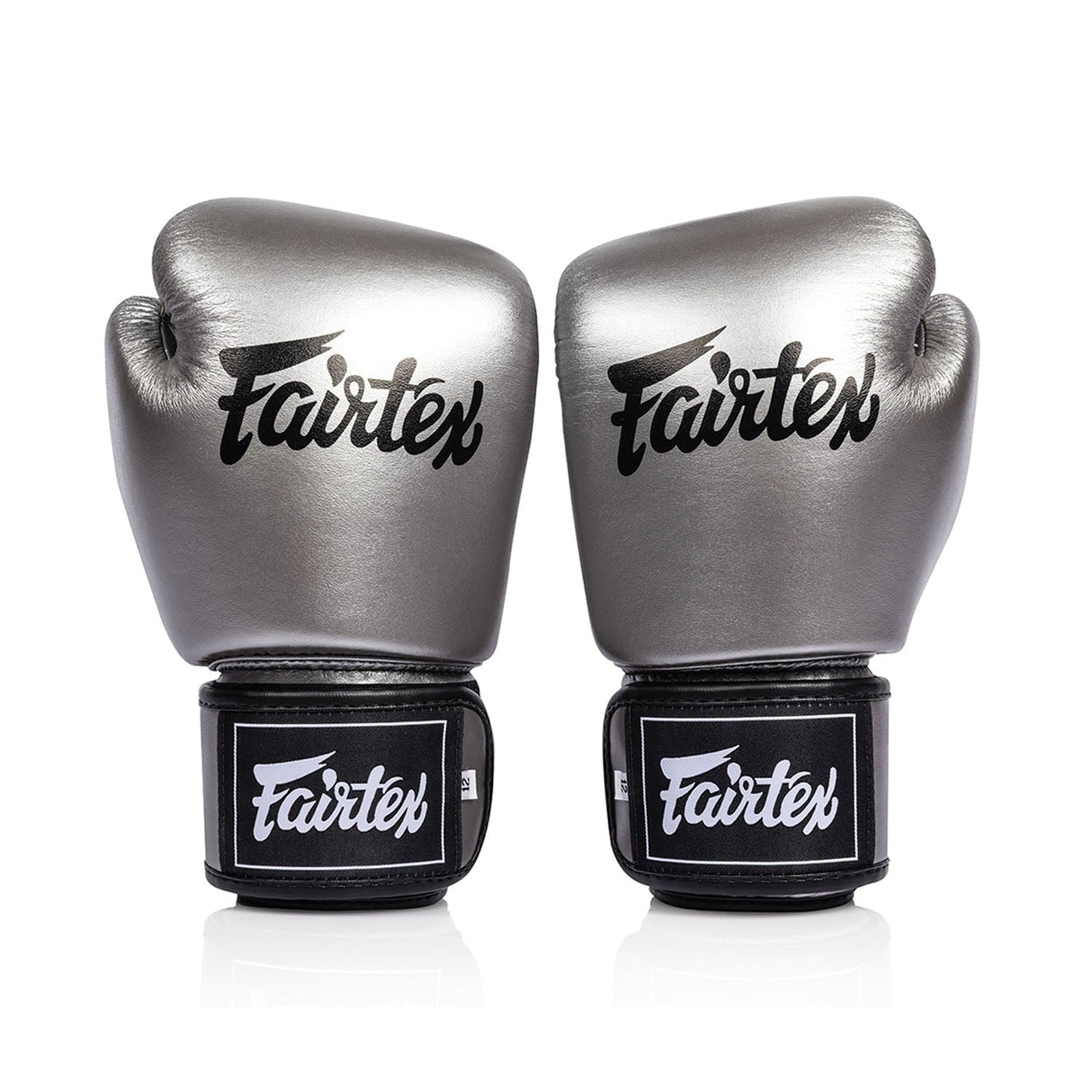 Fairtex BGV1C-PLUS Microfibre Boxing Gloves Gun Metallic