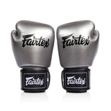 Fairtex BGV1C-PLUS Microfibre Boxing Gloves Gun Metallic