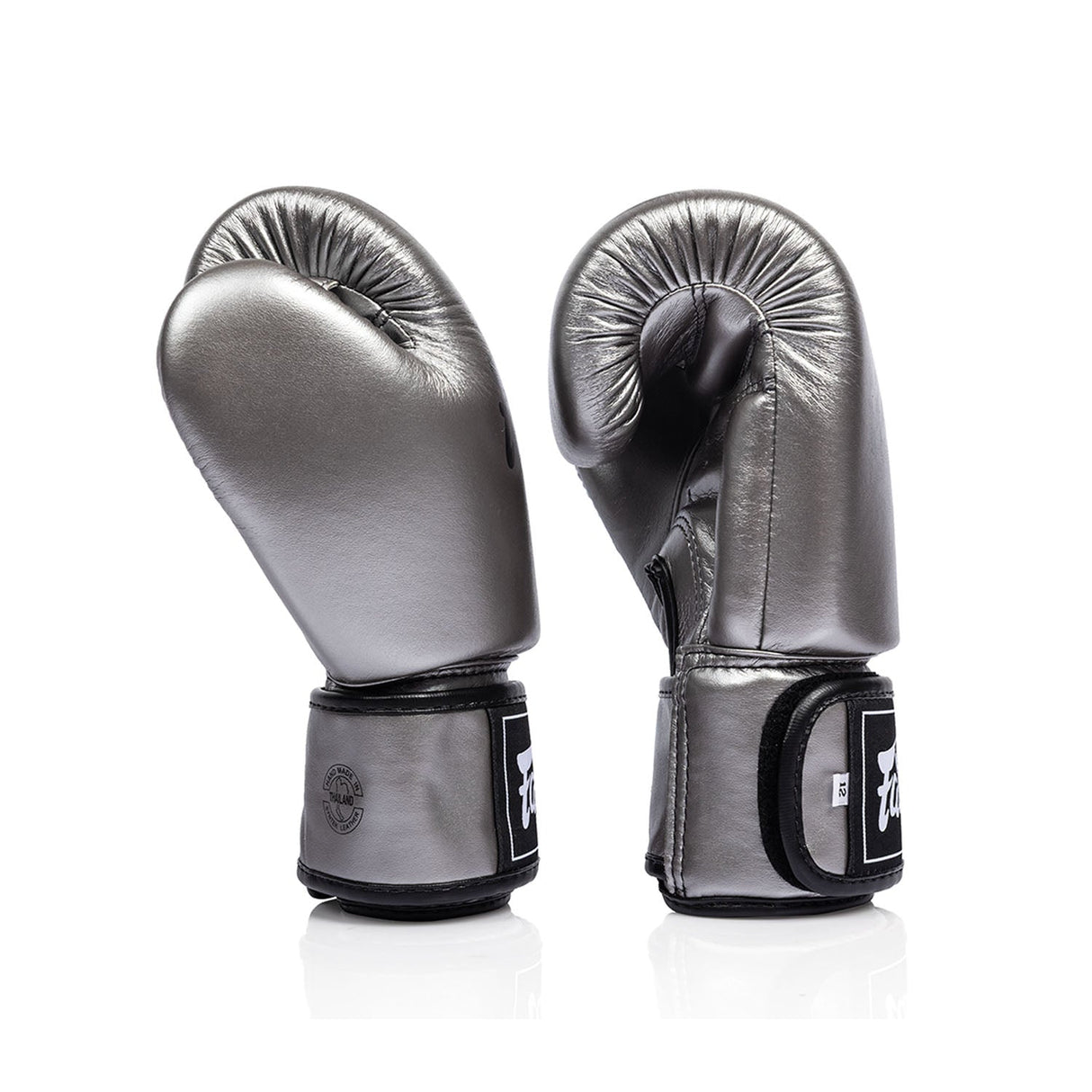 Fairtex BGV1C-PLUS Microfibre Boxing Gloves Gun Metallic