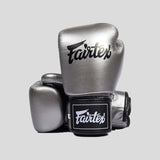 Fairtex BGV1C-PLUS Microfibre Boxing Gloves Gun Metallic