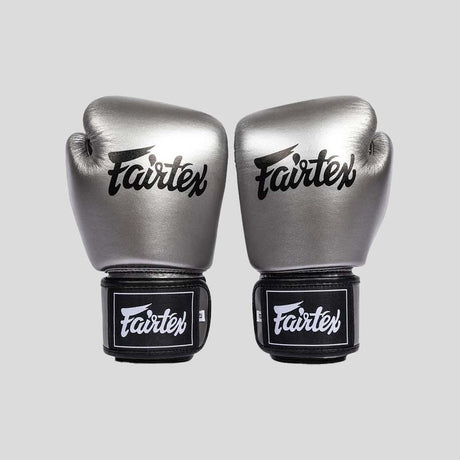 Fairtex BGV1C-PLUS Microfibre Boxing Gloves Gun Metallic
