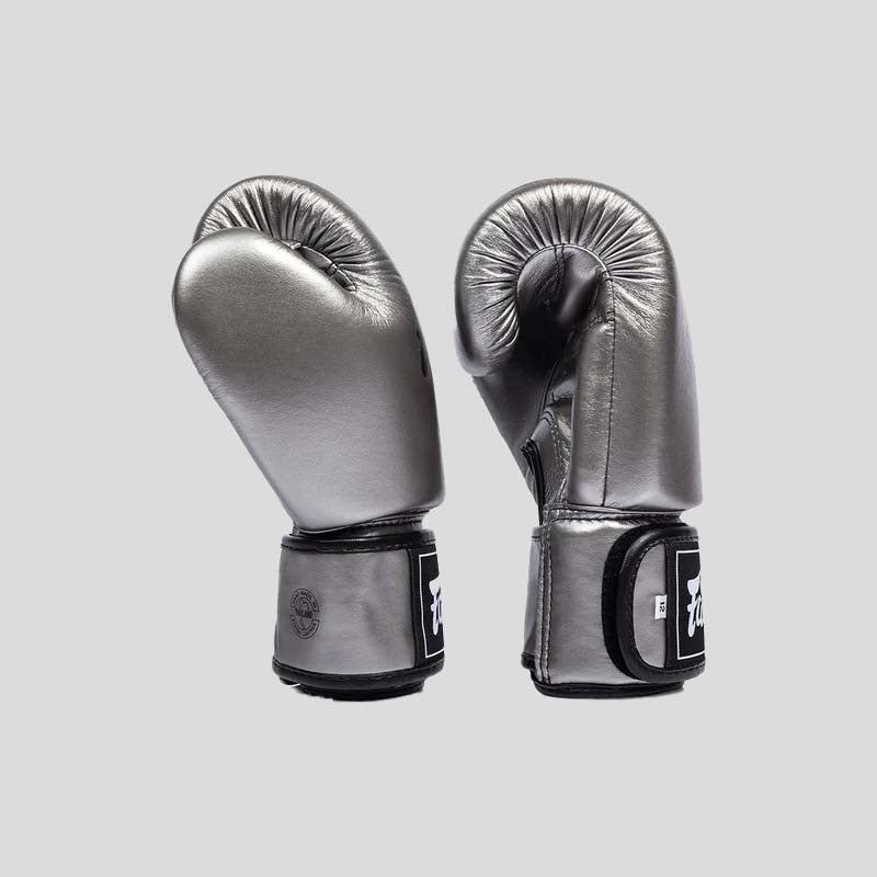 Fairtex BGV1C-PLUS Microfibre Boxing Gloves Gun Metallic