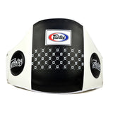 Fairtex BPV1 Standard Leather Belly Pad White/Black