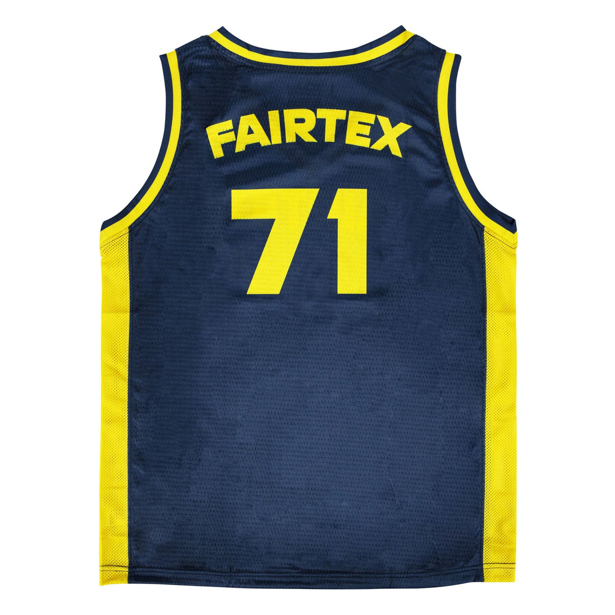 Fairtex JS27 Basketball Jersey Navy/Yellow