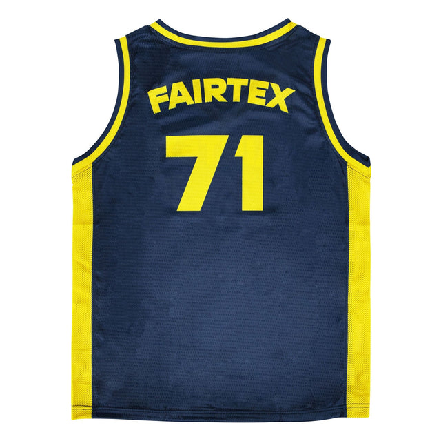 Fairtex JS27 Basketball Jersey Navy/Yellow