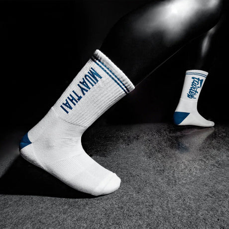 Fairtex Sports Socks White/Blue