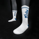 Fairtex Sports Socks White/Blue