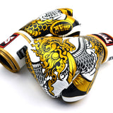 Twins Special FBGVL4-52 Boxing Gloves - Nagas White/Gold