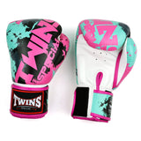 Twins Special FBGVL4 Fancy Boxing Gloves Candy White-Pink