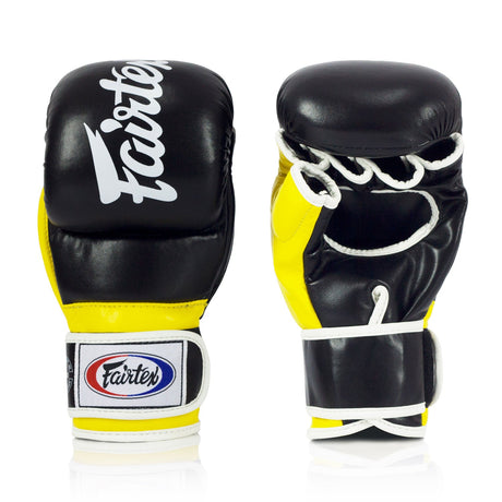 Fairtex FGV18 Super Sparring MMA Gloves Black/Yellow