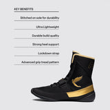 Fly Kids Storm 2 Boxing Boots Black/Gold