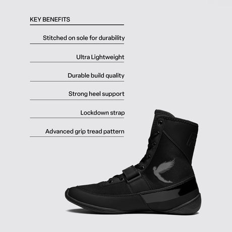 Fly Kids Storm 2 Boxing Boots Black