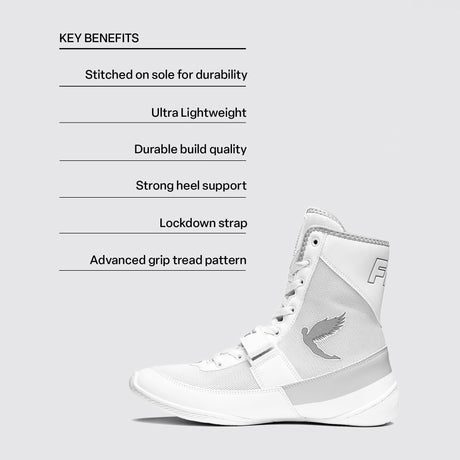 Fly Kids Storm 2 Boxing Boots White