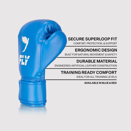 Fly Kids Superloop X Boxing Gloves Blue