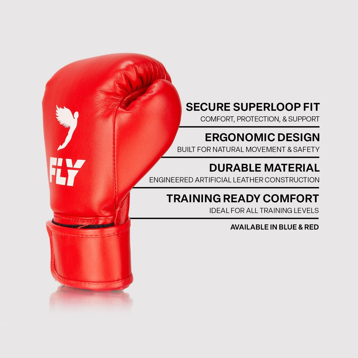 Fly Kids Superloop X Boxing Gloves Red