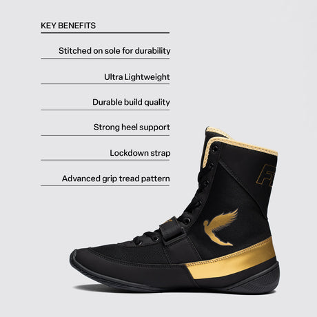 Fly Storm 2 Boxing Boots Black/Gold
