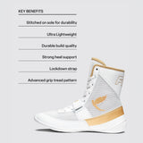 Fly Storm 2 Boxing Boots White/Gold