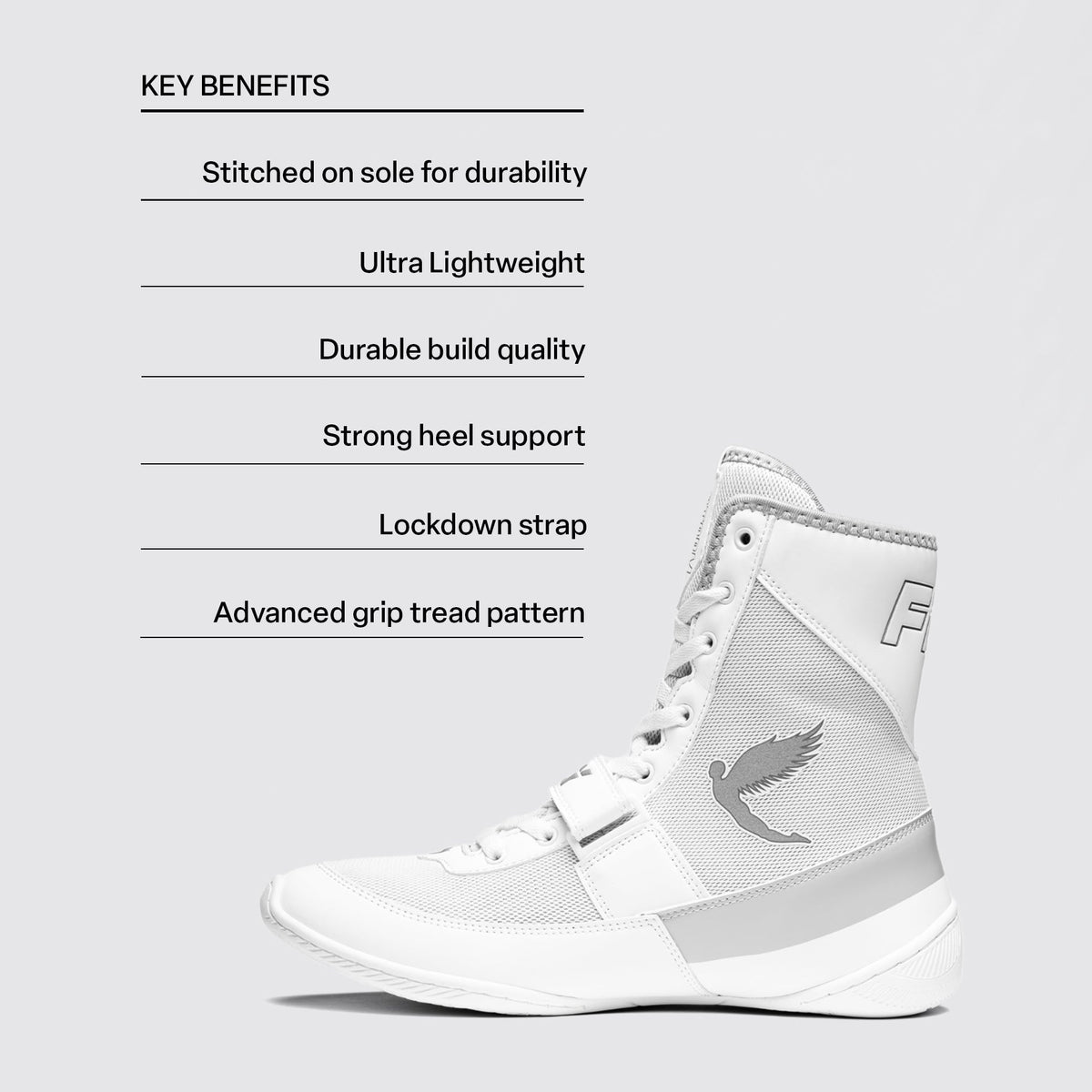 Fly Storm 2 Boxing Boots White