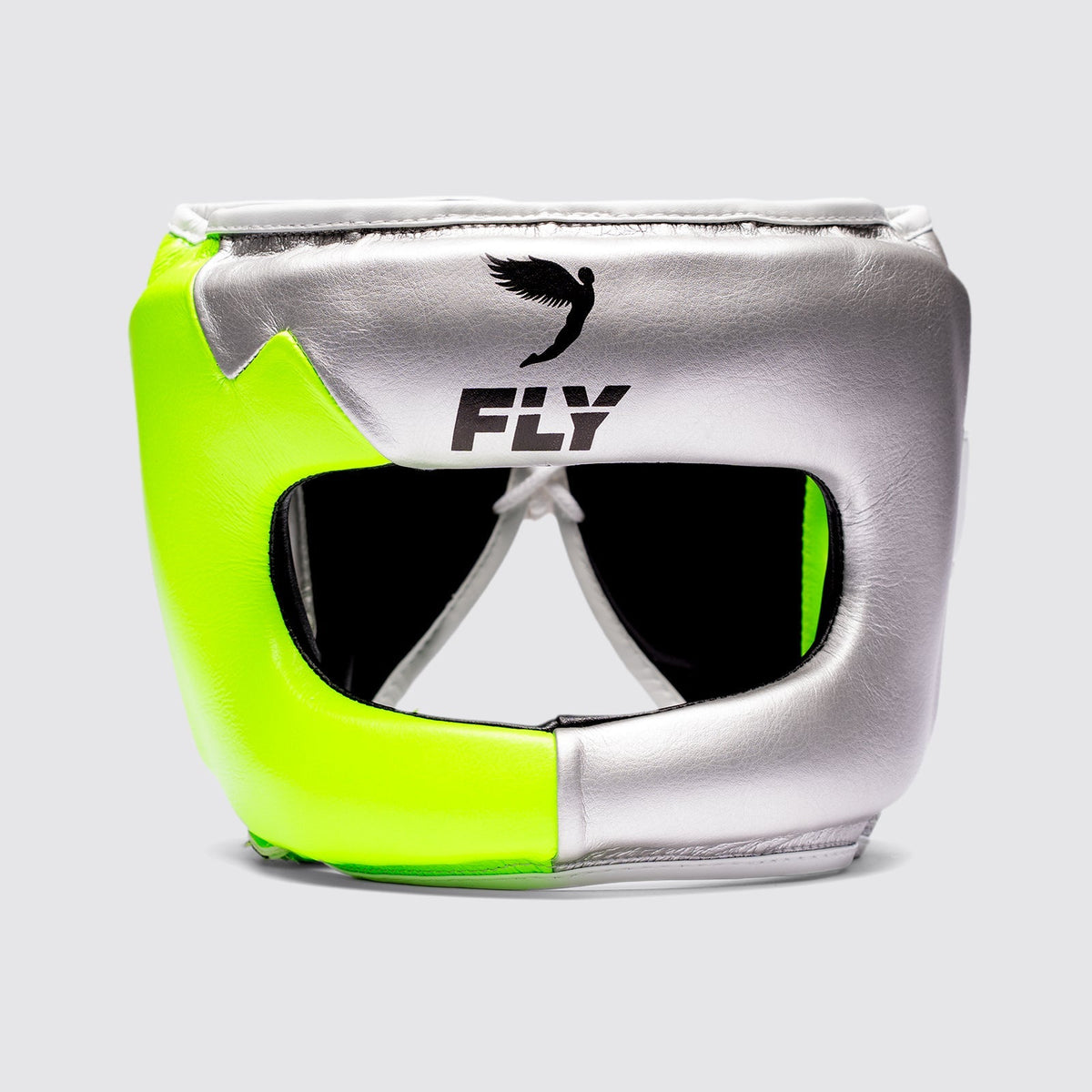 Fly Superbar X Headguard Silver/Neon