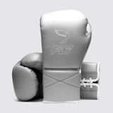 Fly Superlace Pro X 2 Boxing Gloves Grey