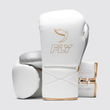 Fly Superlace Pro X 2 Boxing Gloves White/Grey/Gold