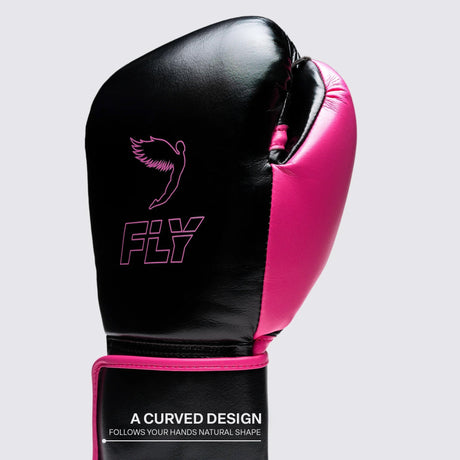 Fly Superloop Pro X 2 Boxing Gloves Black/Pink