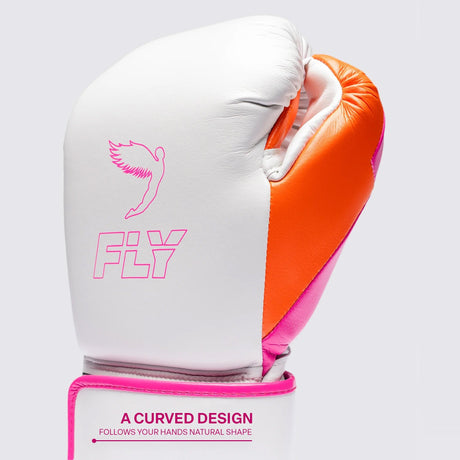 Fly Superloop Pro X 2 Boxing Gloves Knockout Pink/Orange