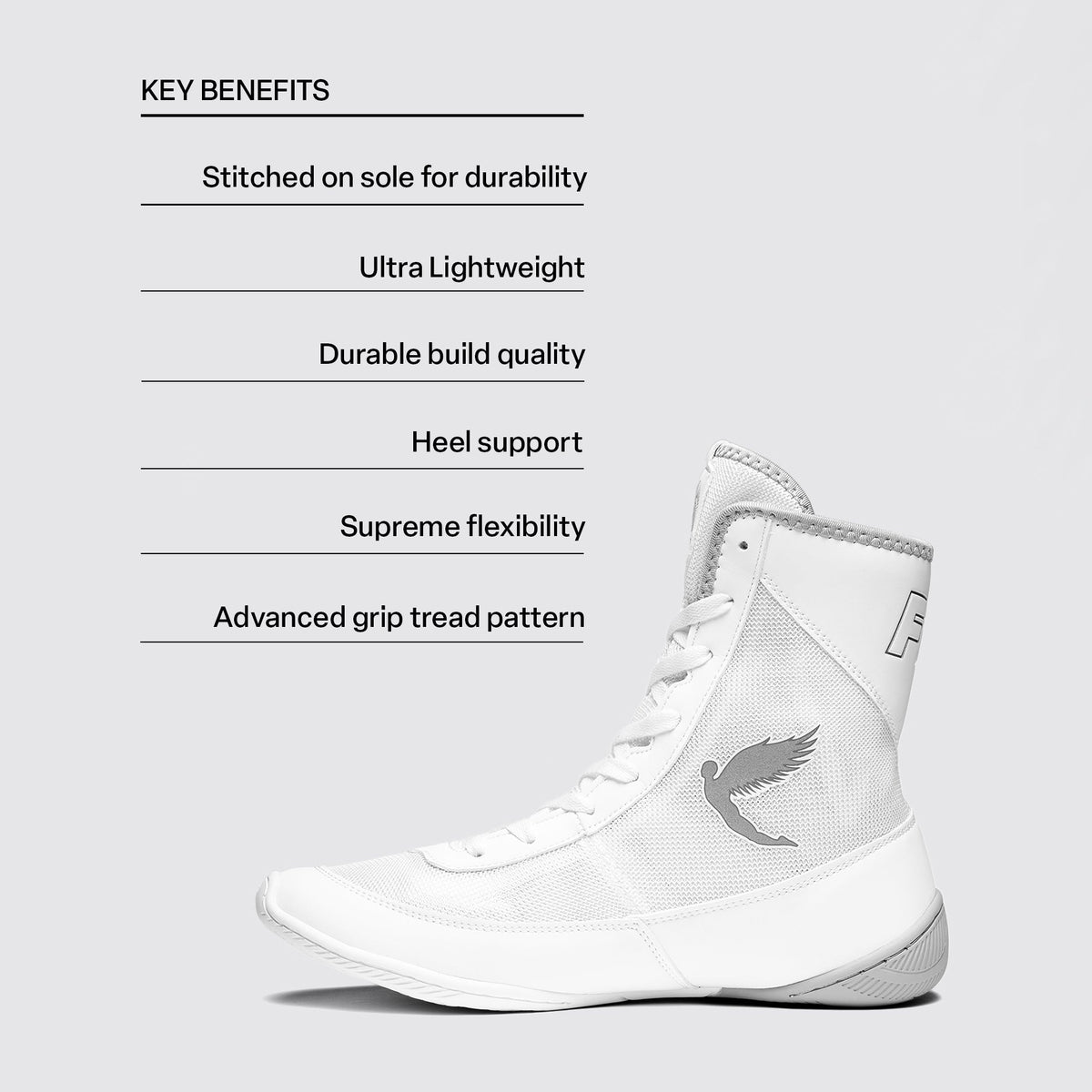 Fly Tempest Boxing Boots White