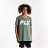 Fly Kids Big Logo Tee Green