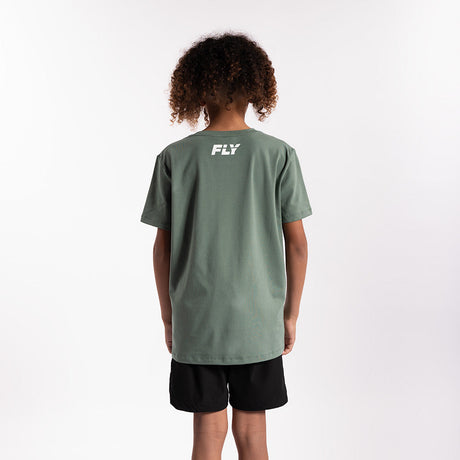 Fly Kids Big Logo Tee Green