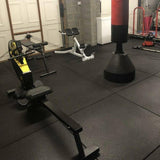 Sprung 11mm PRO Heavy-Duty Rubber Gym Mats - Black